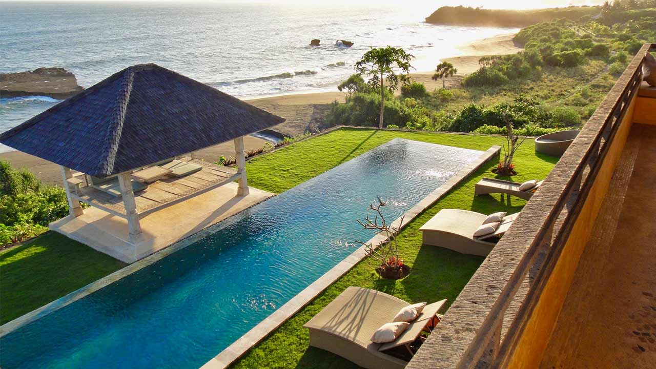 Secluded Beachfront Villa Estate in Tabanan, Bali