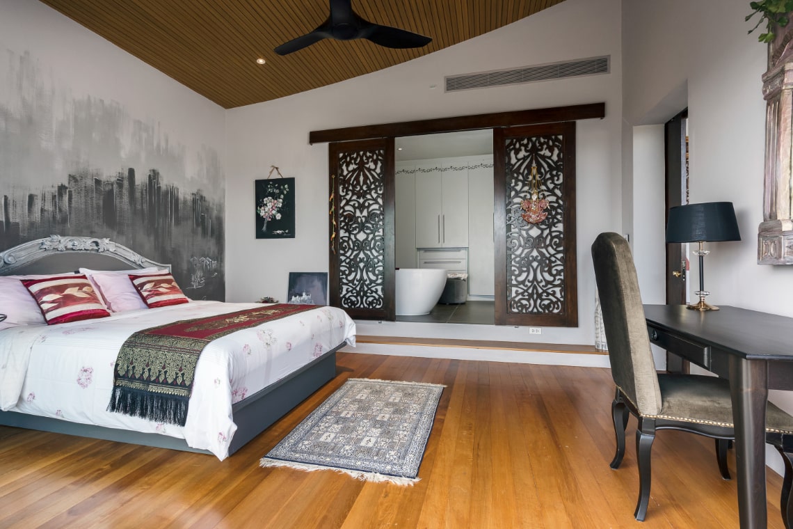 Balinese 4 Bed Luxury Sea-view Villa in Bophut